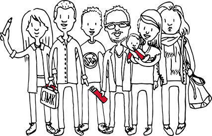 Illustratie van team OMK